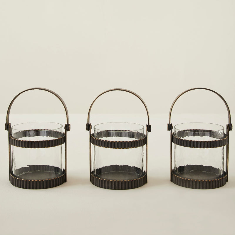 PLUTON LANTERNS- SET OF 3