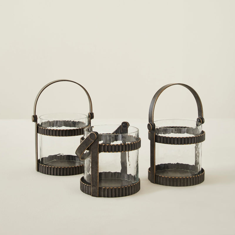 PLUTON LANTERNS- SET OF 3