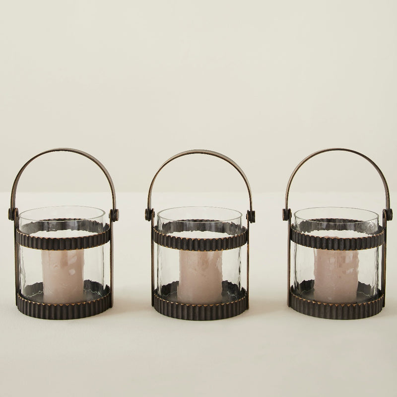 PLUTON LANTERNS- SET OF 3