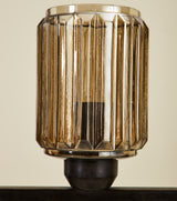 ERSA 5 LIGHT CHANDELIER OAKWOOD