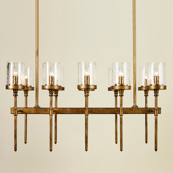 CERES 10 LIGHT CHANDELIER GOLD
