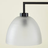 TROY 3 LIGHT CHANDELIER FROSTED BRONZE