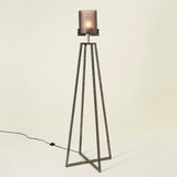 LINORE FLOOR UPLIGHTER SILVER