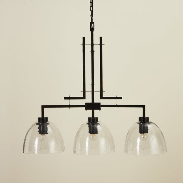 TROY 3 LIGHT CHANDELIER BRONZE