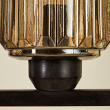 ERSA 5 LIGHT CHANDELIER OAKWOOD
