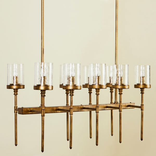 CERES 10 LIGHT CHANDELIER GOLD