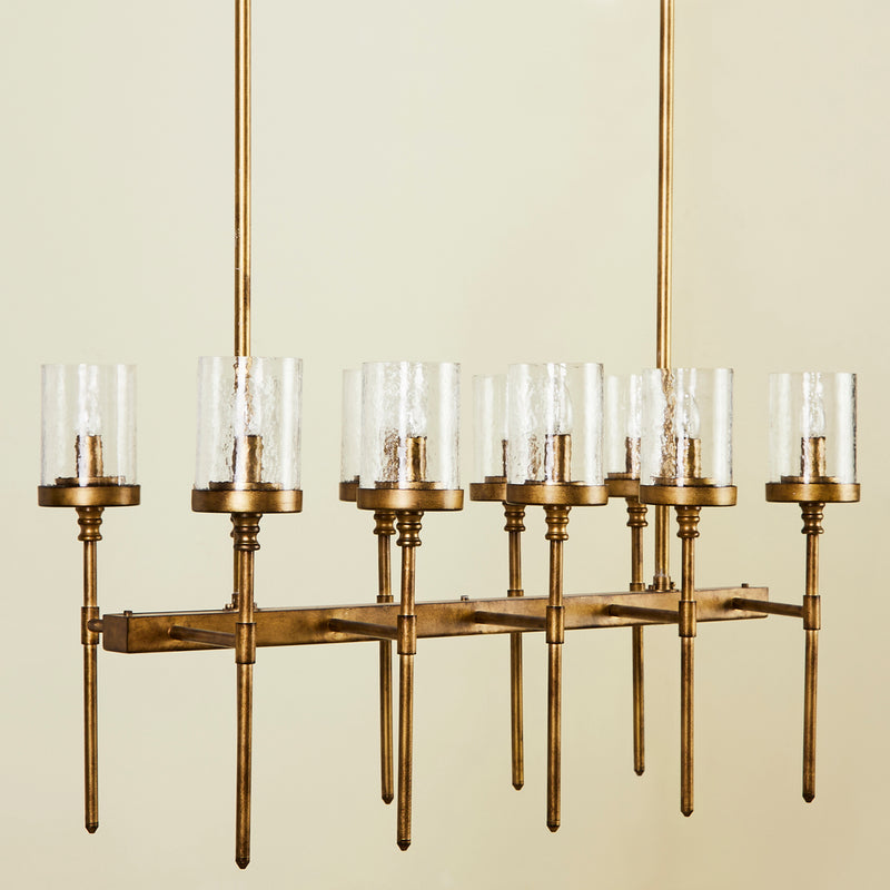 CERES 10 LIGHT CHANDELIER GOLD