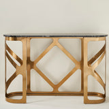 THEBES CONSOLE TABLE BLACK CHAMPAGNE