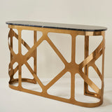 THEBES CONSOLE TABLE BLACK CHAMPAGNE