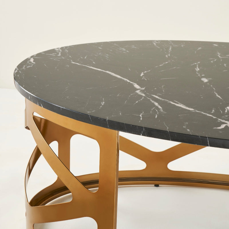 THEBES COFFEE TABLE BLACK CHAMPAGNE