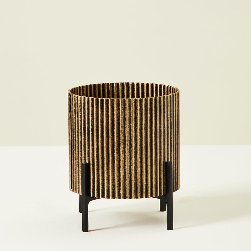 EREBUS TABLE PLANTERS- SET OF 3 GOLD