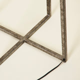 LINORE FLOOR UPLIGHTER SILVER