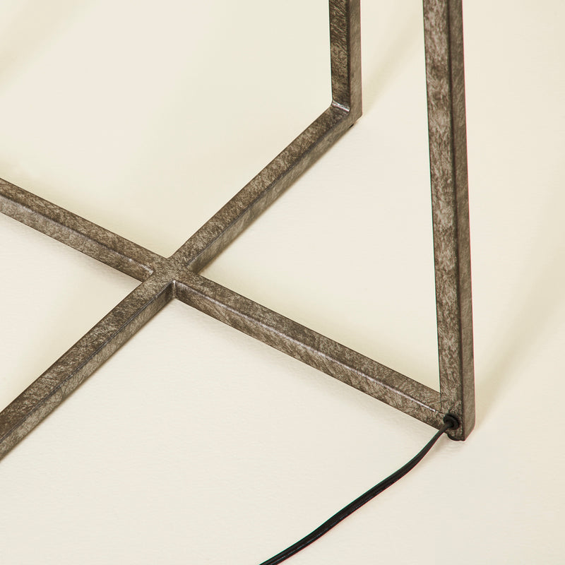 LINORE FLOOR UPLIGHTER SILVER