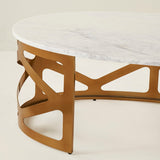 THEBES COFFEE TABLE WHITE CHAMPAGNE