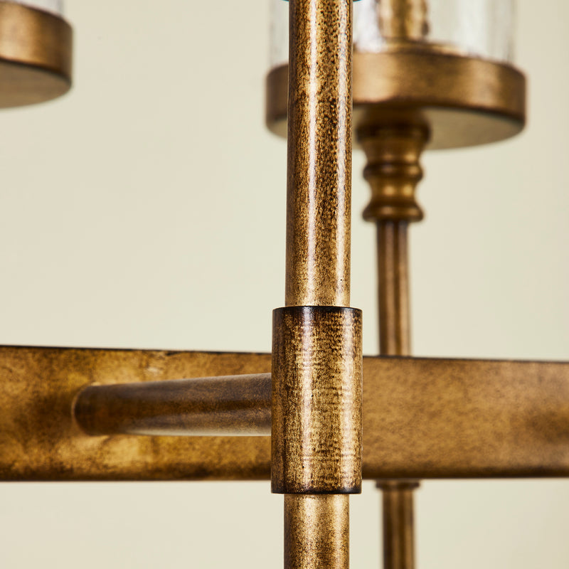 CERES 10 LIGHT CHANDELIER GOLD
