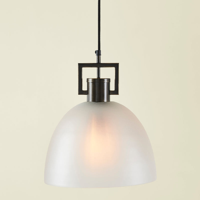 TROY LINK PENDANT FROSTED BRONZE