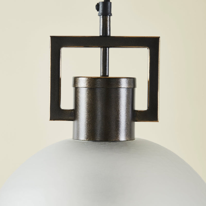 TROY LINK PENDANT FROSTED BRONZE