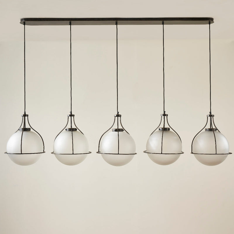 ORACLE PENTE CHANDELIER OAKWOOD