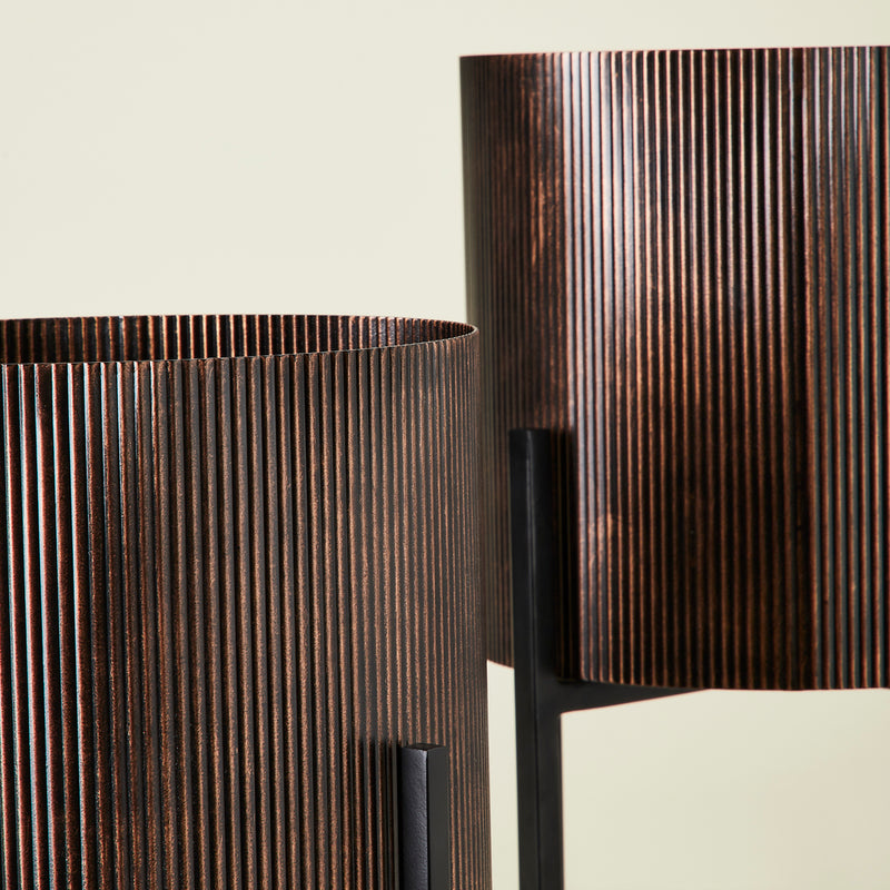 EREBUS FLOOR PLANTERS- SET OF 3 COPPER