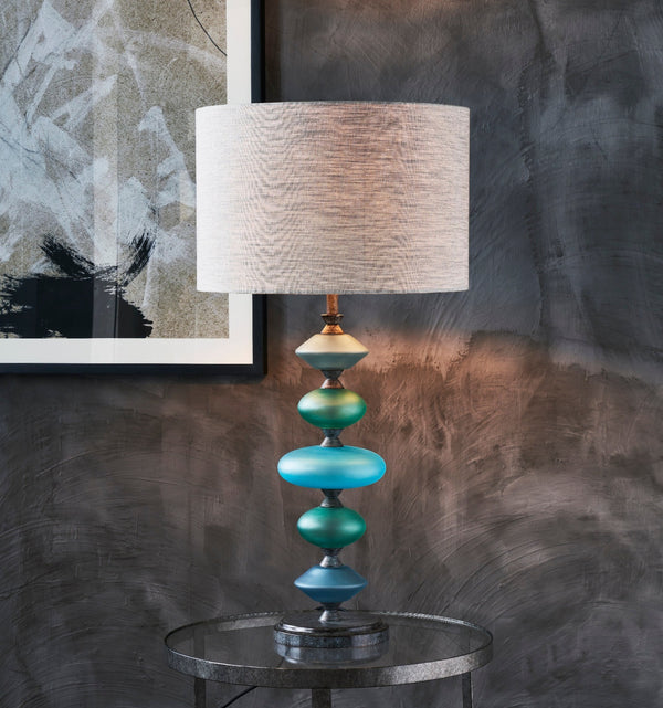 OLGA TABLE LAMP AZURE