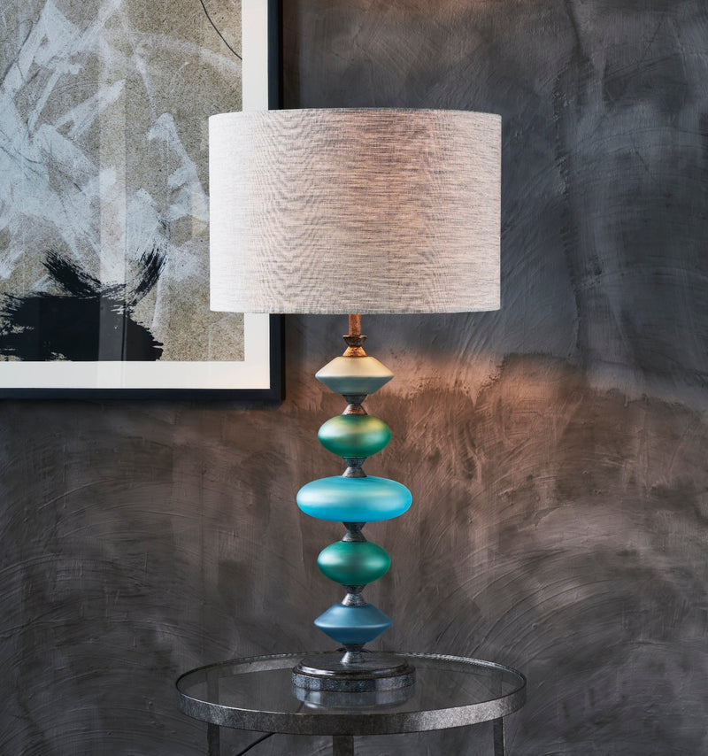 OLGA TABLE LAMP AZURE