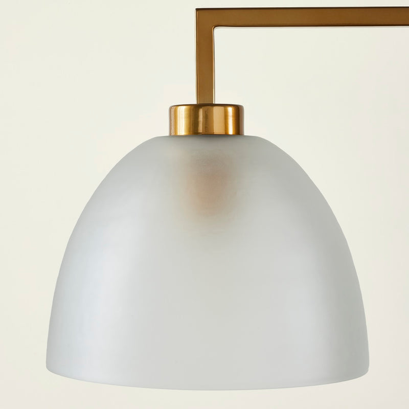 TROY 3 LIGHT CHANDELIER FROSTED CHAMPAGNE