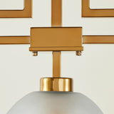 TROY 3 LIGHT CHANDELIER FROSTED CHAMPAGNE
