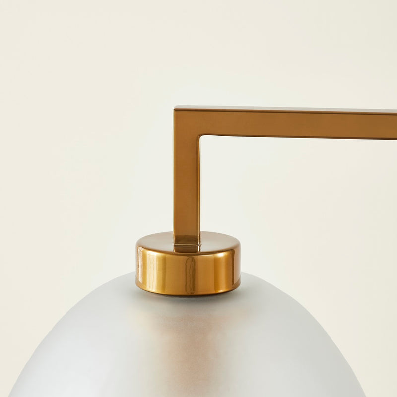 TROY 3 LIGHT CHANDELIER FROSTED CHAMPAGNE