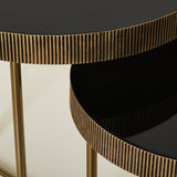 DAUMIER END TABLE- SET OF 2 GOLD