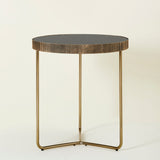 DAUMIER END TABLE- SET OF 2 GOLD