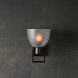 TROY WALL LIGHT FROSTED BRONZE