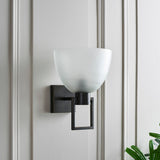 TROY WALL LIGHT FROSTED BRONZE
