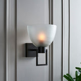 TROY WALL LIGHT FROSTED BRONZE