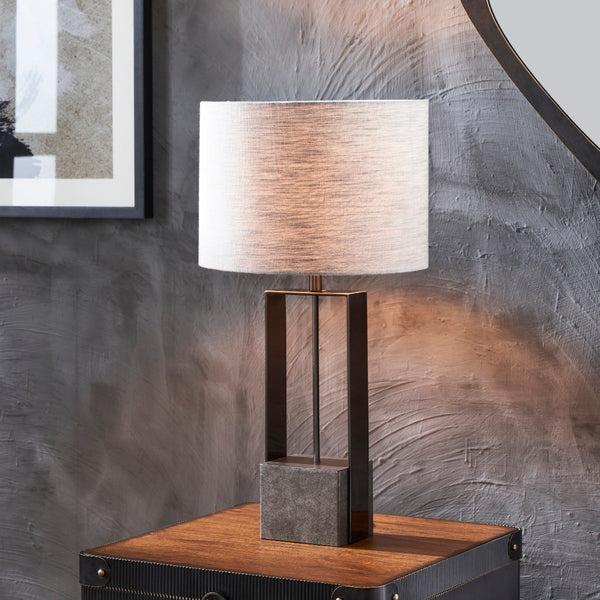 PERCH TABLE LAMP SILVER