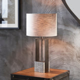 PERCH TABLE LAMP SILVER