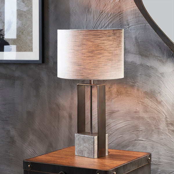 PERCH TABLE LAMP SILVER
