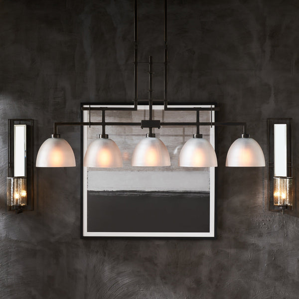 TROY 5 LIGHT CHANDELIER BRONZE