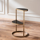 CRESCENT ACCENT TABLE GOLD
