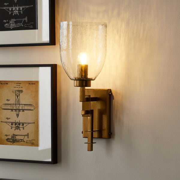 TROY LINK WALL LIGHT CHAMPAGNE