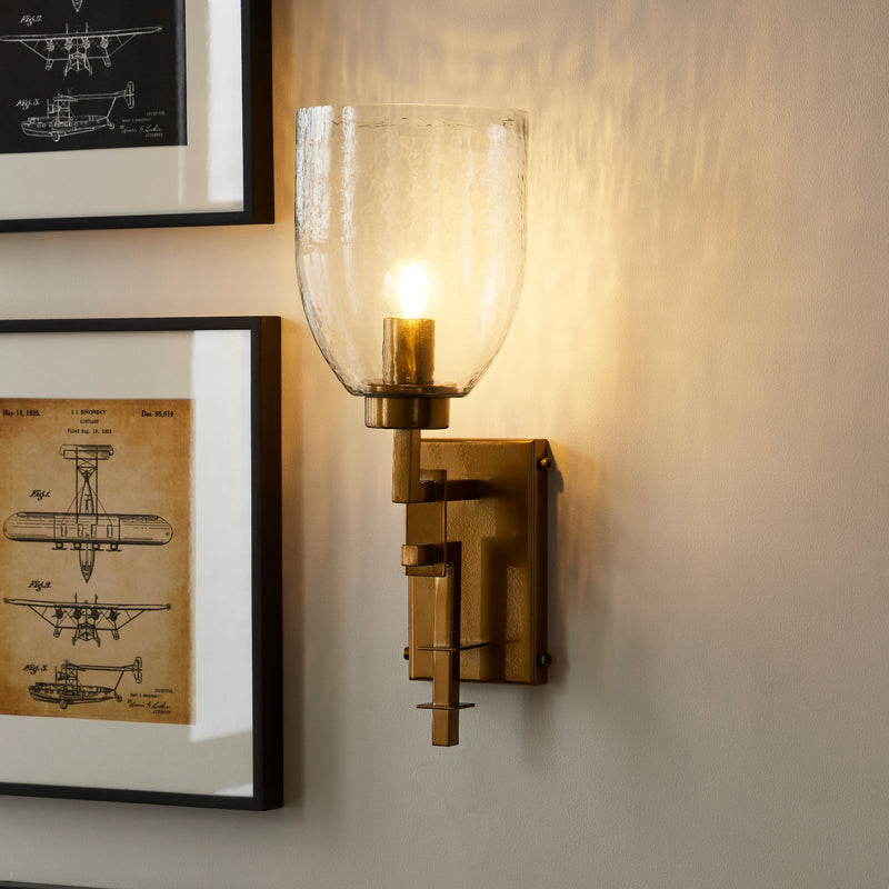TROY LINK WALL LIGHT CHAMPAGNE