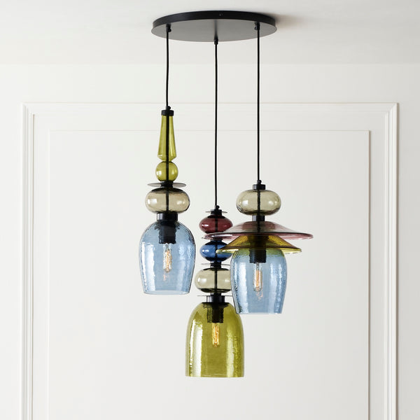 GALACTIC 3 LIGHT CHANDELIER