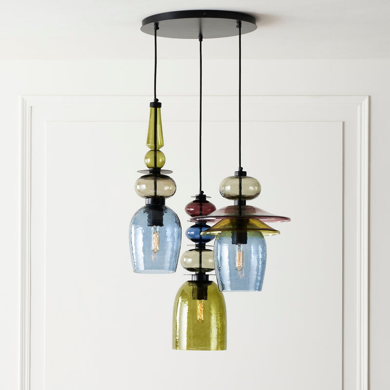 GALACTIC 3 LIGHT CHANDELIER