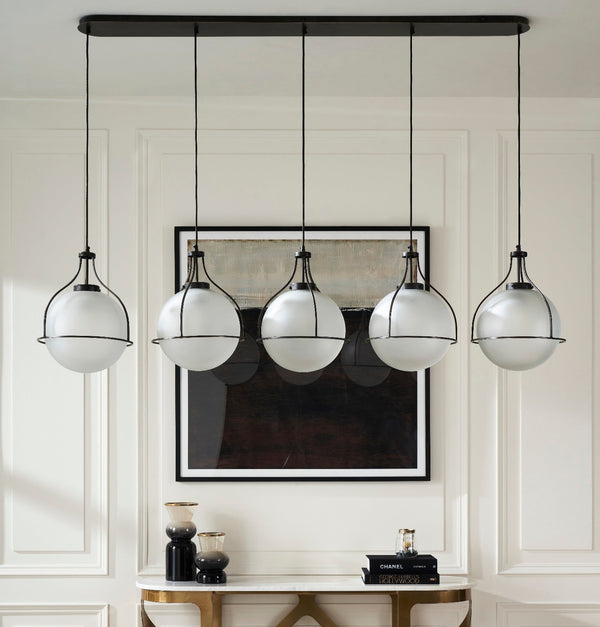 ORACLE PENTE CHANDELIER OAKWOOD