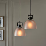 TROY LINK PENDANT FROSTED BRONZE