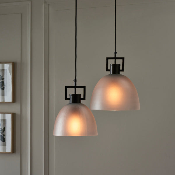 TROY LINK PENDANT FROSTED BRONZE