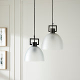 TROY LINK PENDANT FROSTED BRONZE