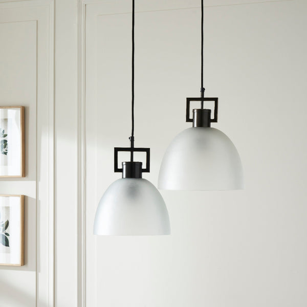 TROY LINK PENDANT FROSTED BRONZE