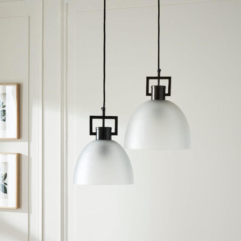 TROY LINK PENDANT FROSTED BRONZE