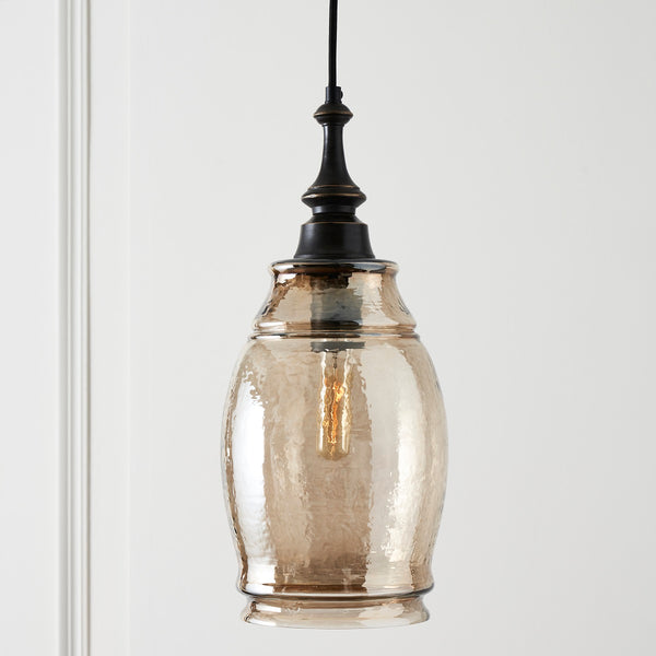 ARETHA PENDANT BRONZE OAKWOOD- MEDIUM