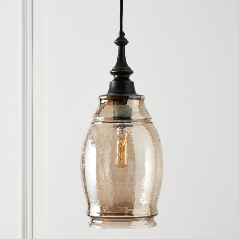 ARETHA PENDANT BRONZE OAKWOOD- MEDIUM